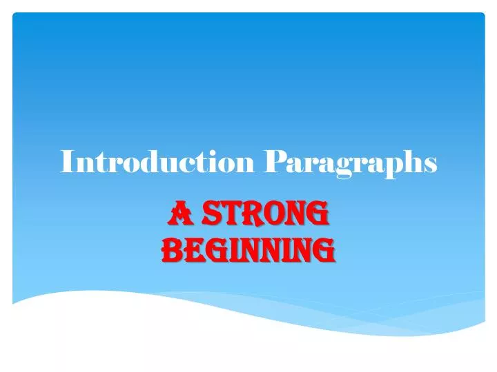 introduction paragraphs