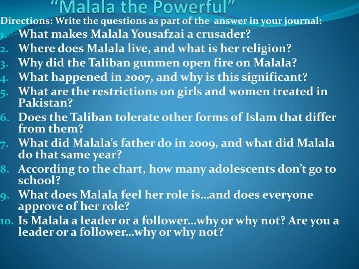 malala the powerful