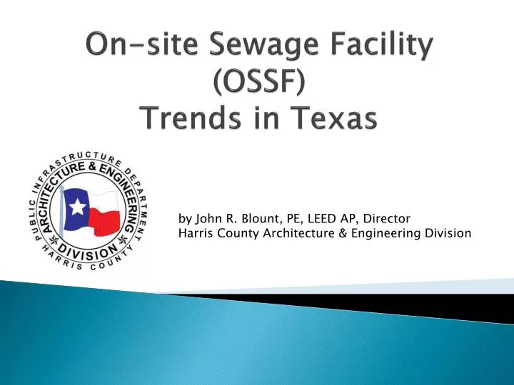 on site sewage facility ossf trends in texas