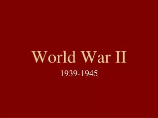 World War II