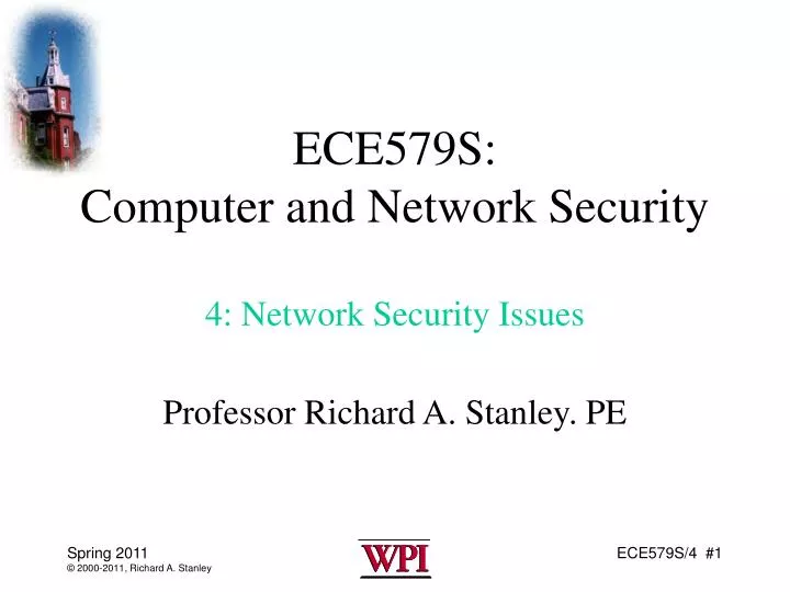 ece579s computer and network security 4 network security issues
