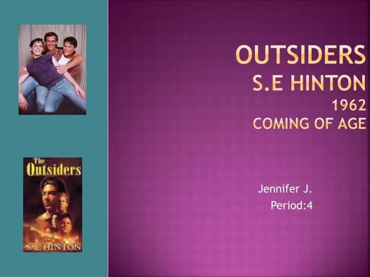 outsiders s e hinton 1962 coming of age