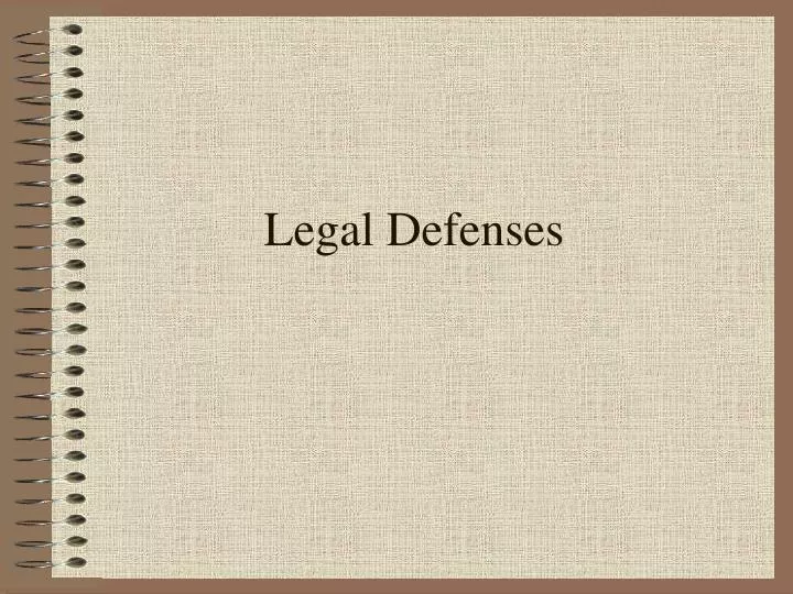 legal defenses