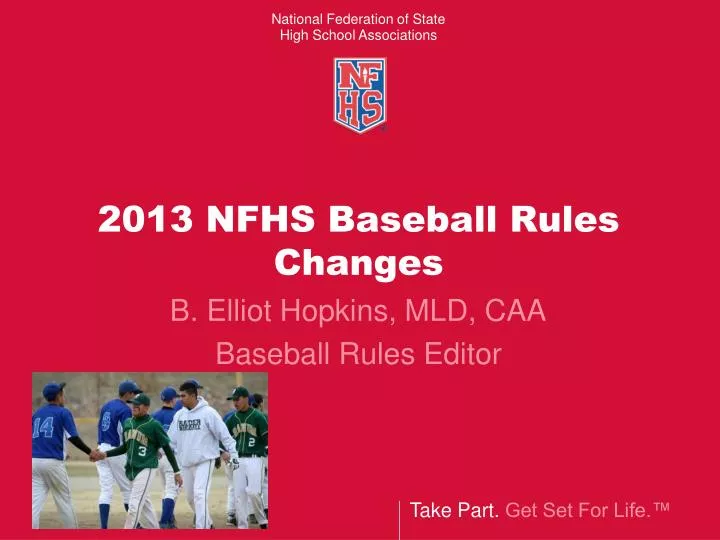 2013 nfhs baseball rules changes
