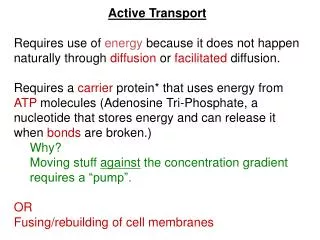 Active Transport