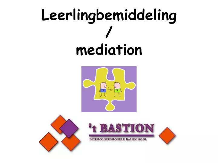 leerlingbemiddeling mediation
