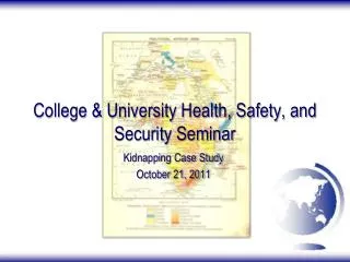 College &amp; University Health, Safety, and Security Seminar