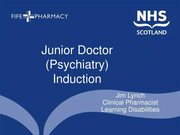 junior doctor psychiatry induction