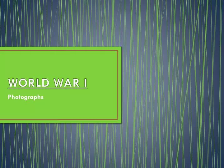 world war i