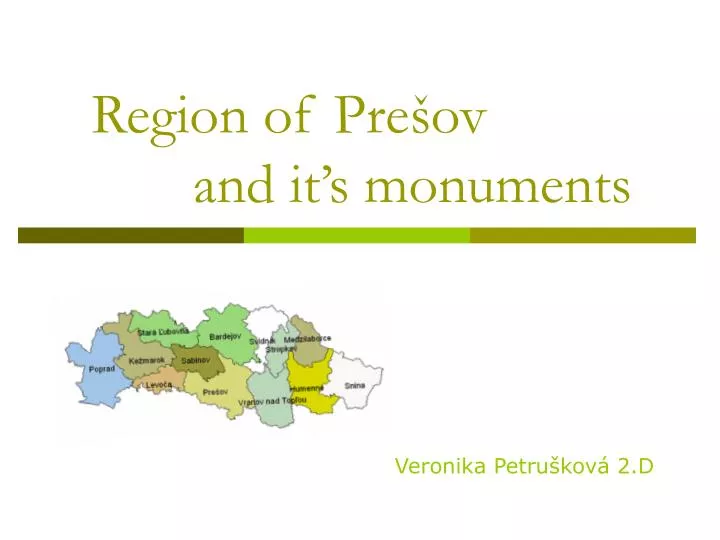 region of pre ov and it s monuments