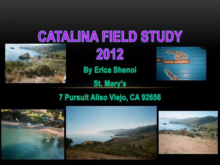 catalina field study 2012