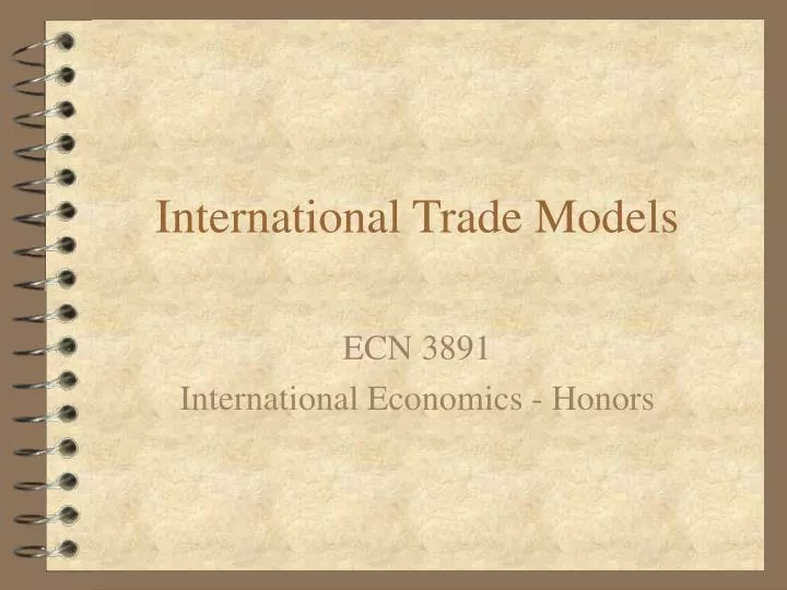 international trade models