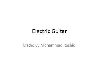 Electric Guitar