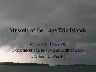 Mussels of the Lake Erie Islands