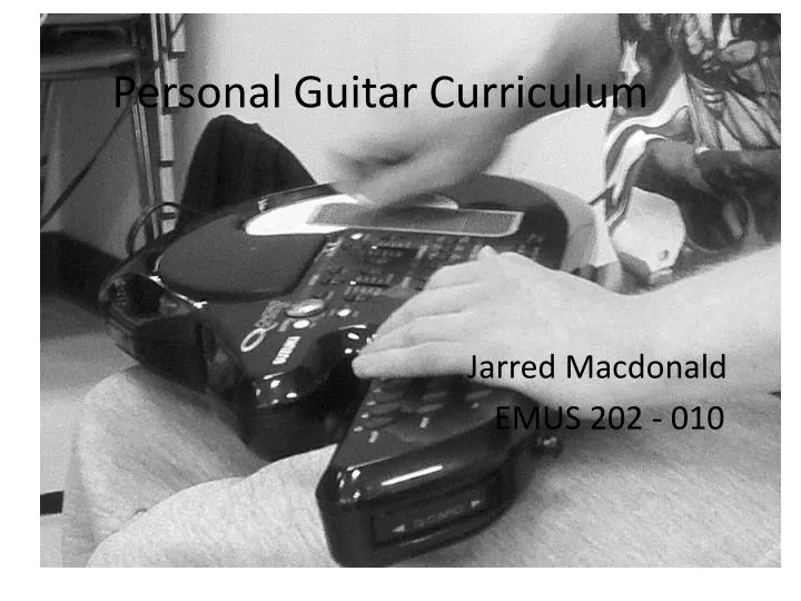 personal guitar curriculum