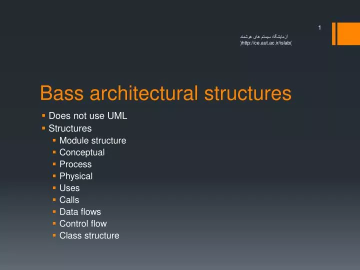 bass architectural structures