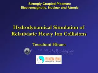 Hydrodynamical Simulation of Relativistic Heavy Ion Collisions
