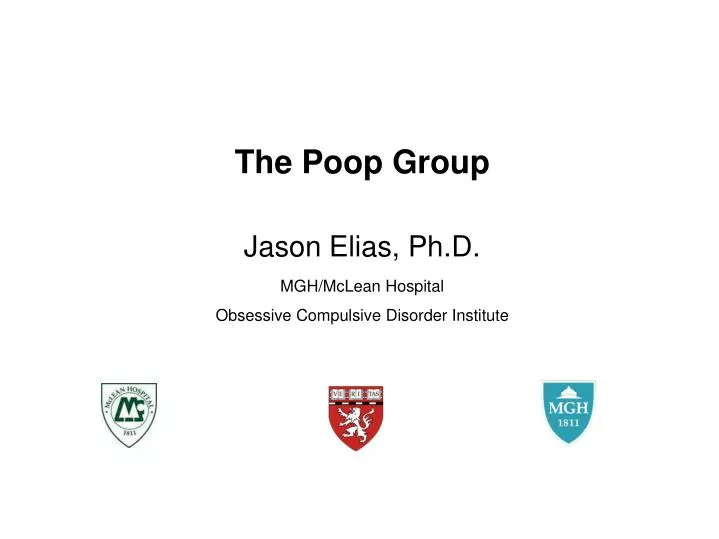 the poop group jason elias ph d mgh mclean hospital obsessive compulsive disorder institute