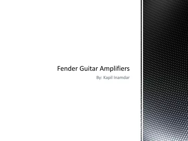 fender guitar amplifiers
