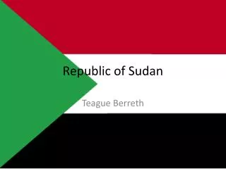 Republic of Sudan