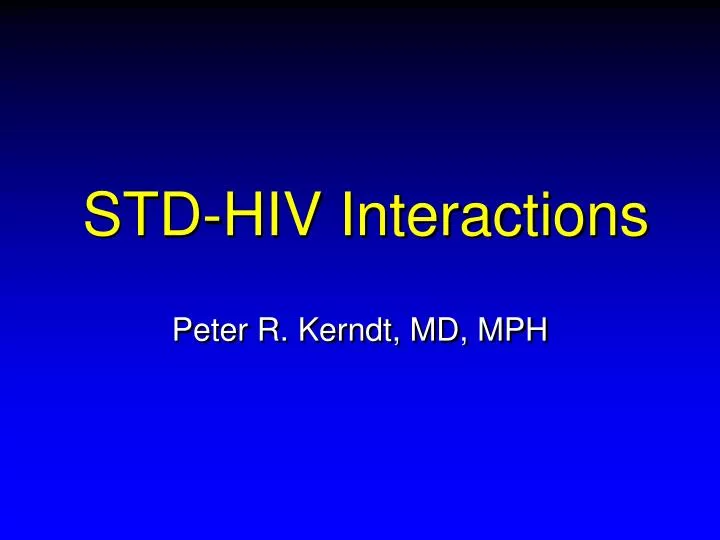 std hiv interactions