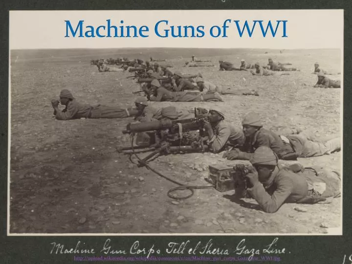 machine guns of wwi