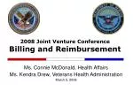 2008 Joint Venture Conference Billing and Reimbursement - slide 1