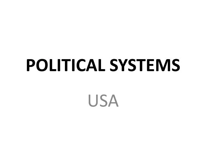 political systems