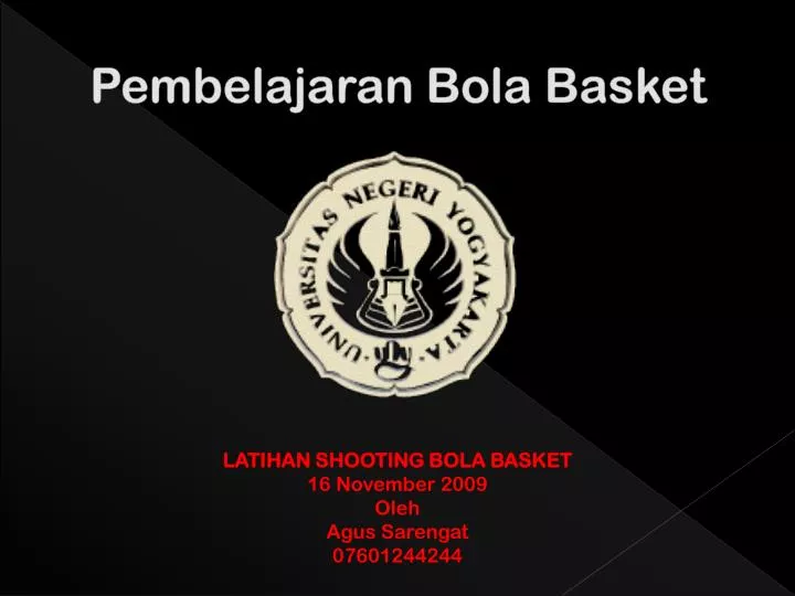 pembelajaran bola basket