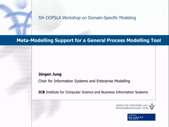 5th oopsla workshop on domain specific modeling
