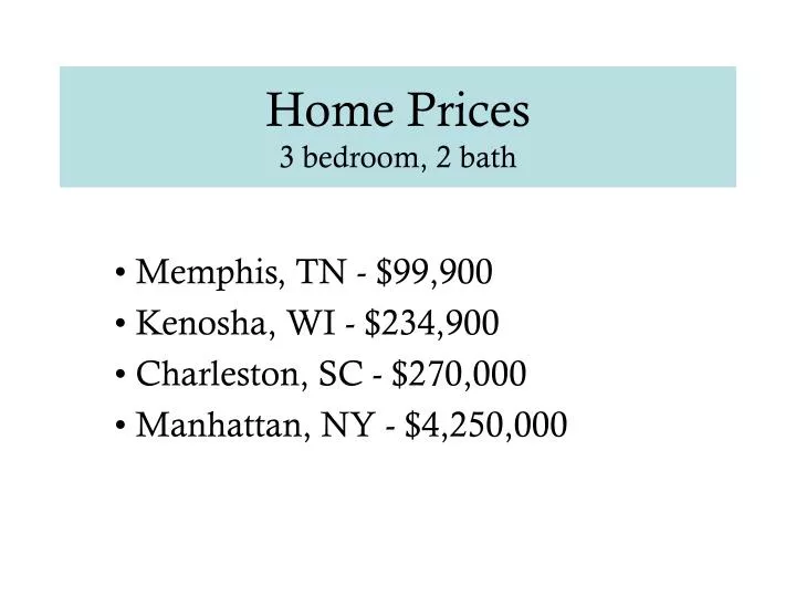 home prices 3 bedroom 2 bath