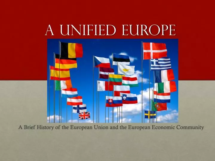 a unified europe