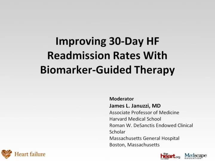 improving 30 day hf readmission rates with biomarker guided therapy