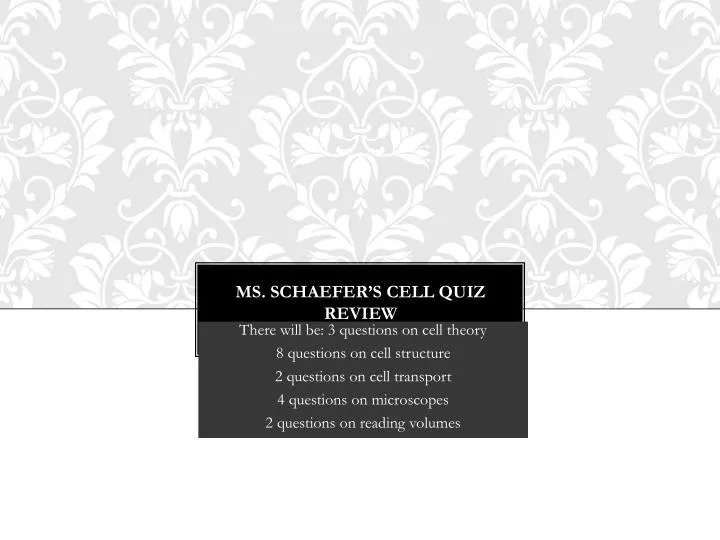ms schaefer s cell quiz review