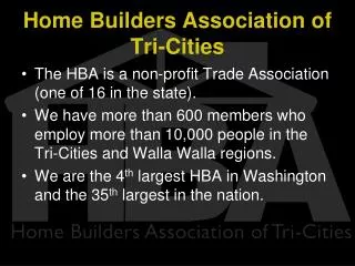 Home Builders Association of Tri-Cities