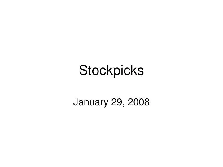 stockpicks