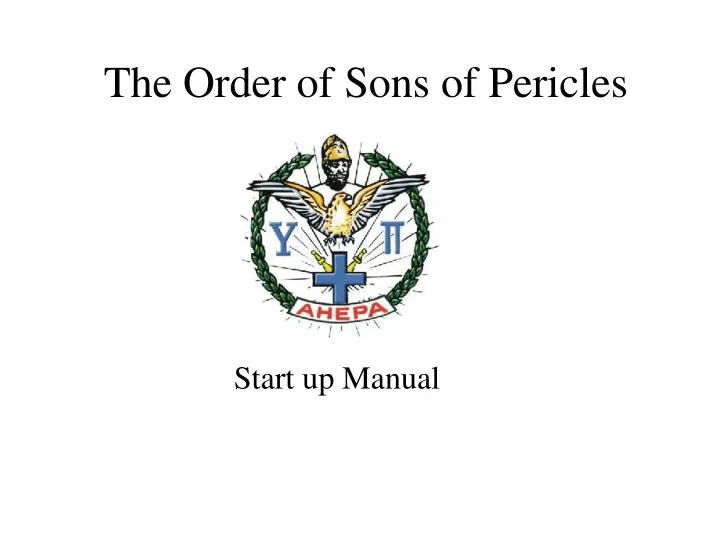 the order of sons of pericles