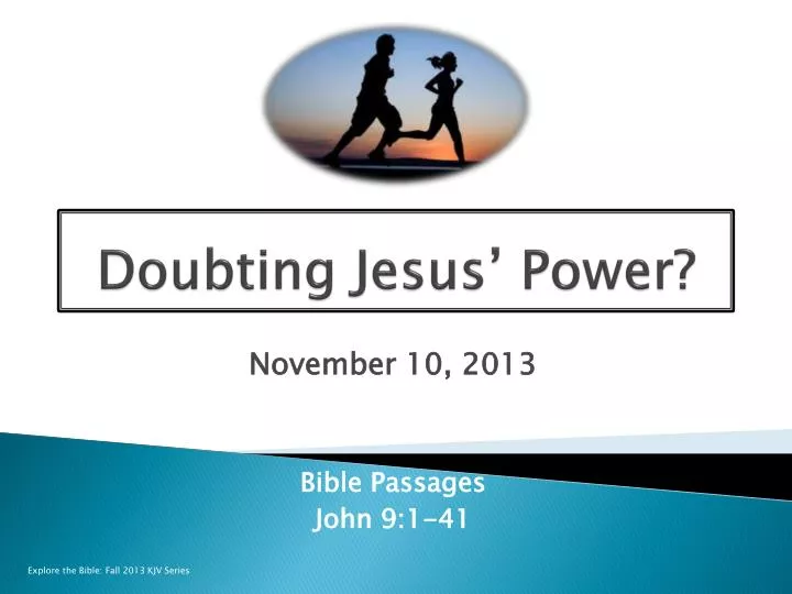 doubting jesus power