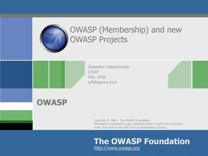 owasp membership and new owasp projects