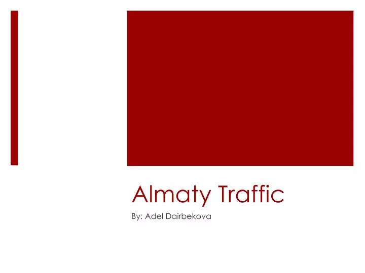 almaty traffic