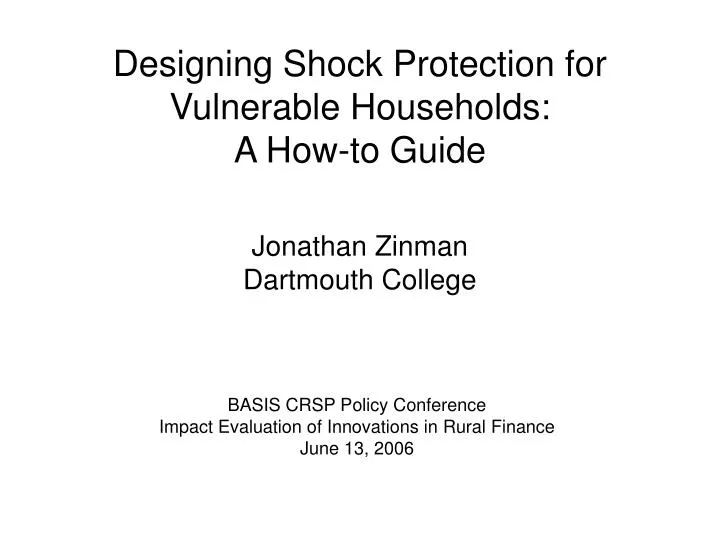 designing shock protection for vulnerable households a how to guide