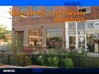 Great Lakes Green Streets Guidebook