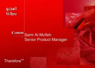 Sami Al-Mufleh Senior Product Manager