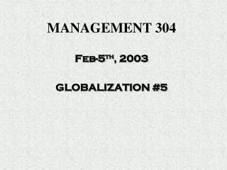management 304