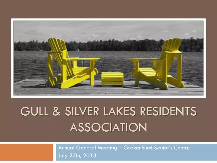 gull silver lakes residents association