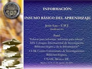 informaci n insumo b sico del aprendizaje