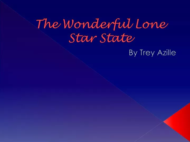 the wonderful lone star state