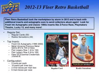 2012-13 Fleer Retro Basketball