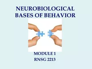 NEUROBIOLOGICAL BASES OF BEHAVIOR