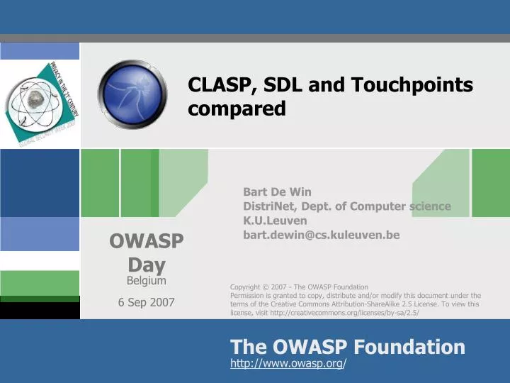 clasp sdl and touchpoints compared